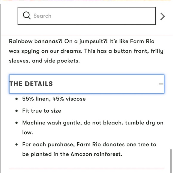 Farm Rio banana jumpsuit - Picture 12 of 16